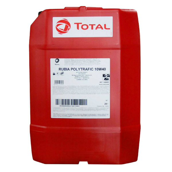 Моторное масло Total Rubia Polytrafic 10w40 полусинтетическое (20 л)